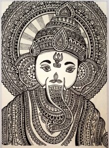 Lippan art Gnaesha Photo Frame