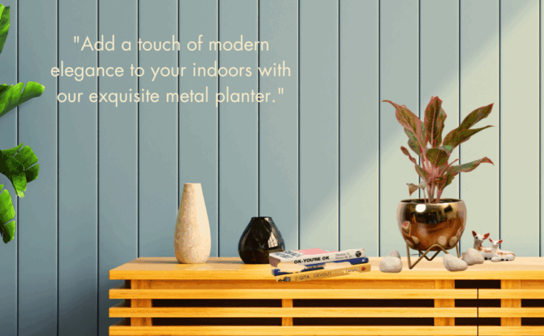 Add Shine to Your Space with Modern Metal Planters