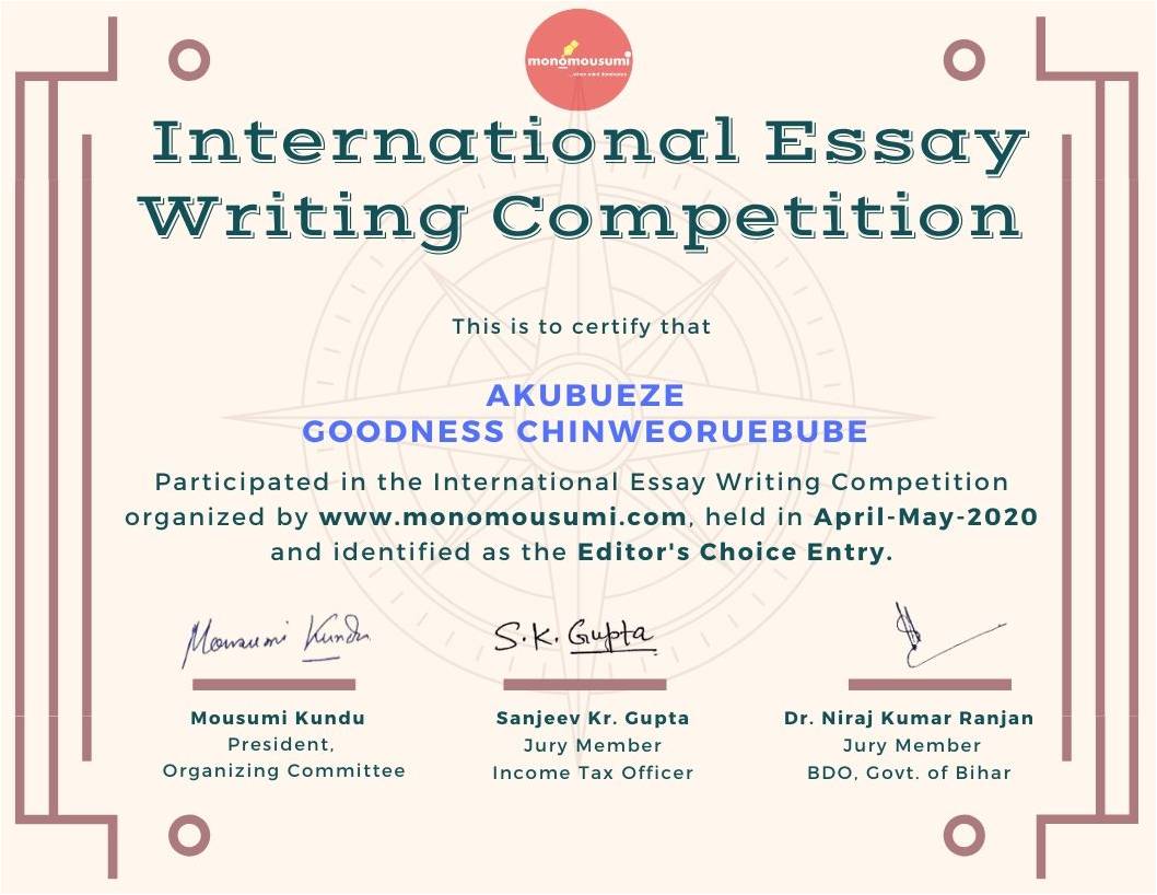 winner essay competition