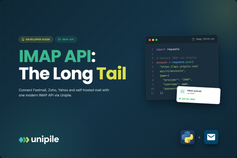 IMAP API: Connecting the Long-Tail Email Providers