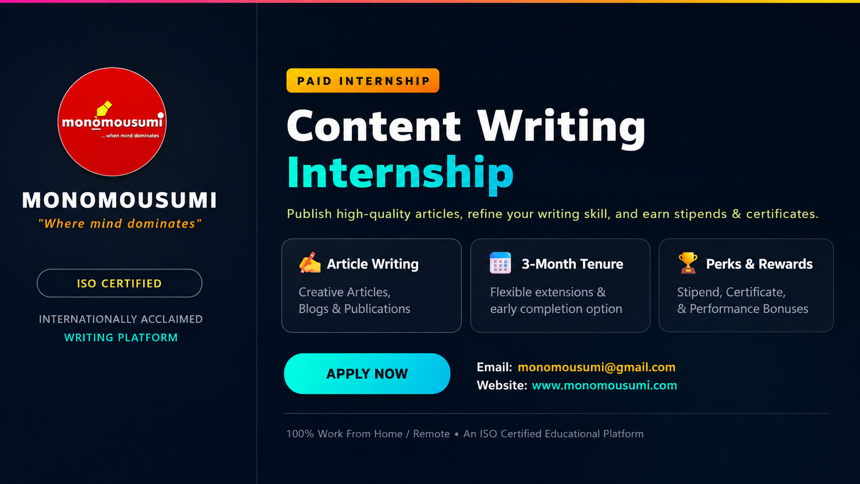 Internship Banner