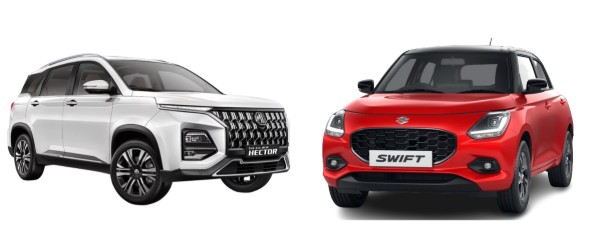 MG Hector and Maruti Suzuki Swift