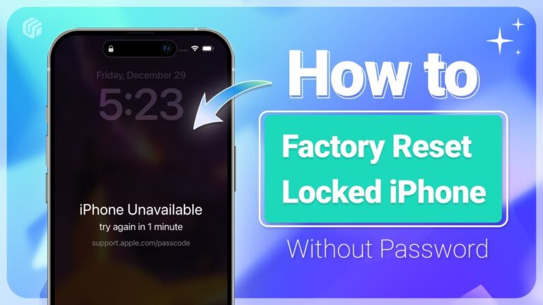 How to Factory Reset iPhone Without Password 4 Methods in 2026