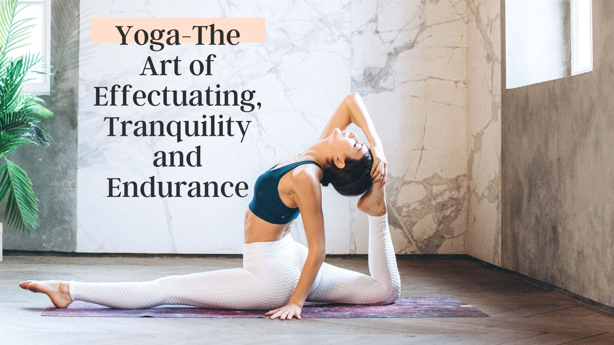 Yoga-The Art of Effectuating Tranquility and Endurance | 'Monomousumi'