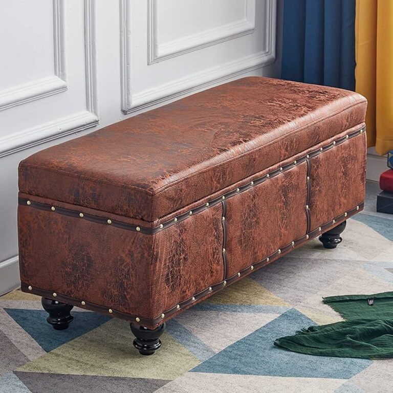 leather ottoman