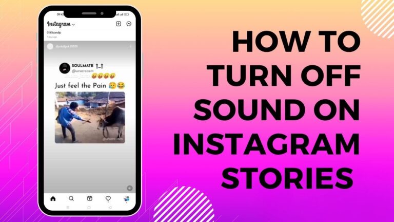 turn off sound on Instagram stories